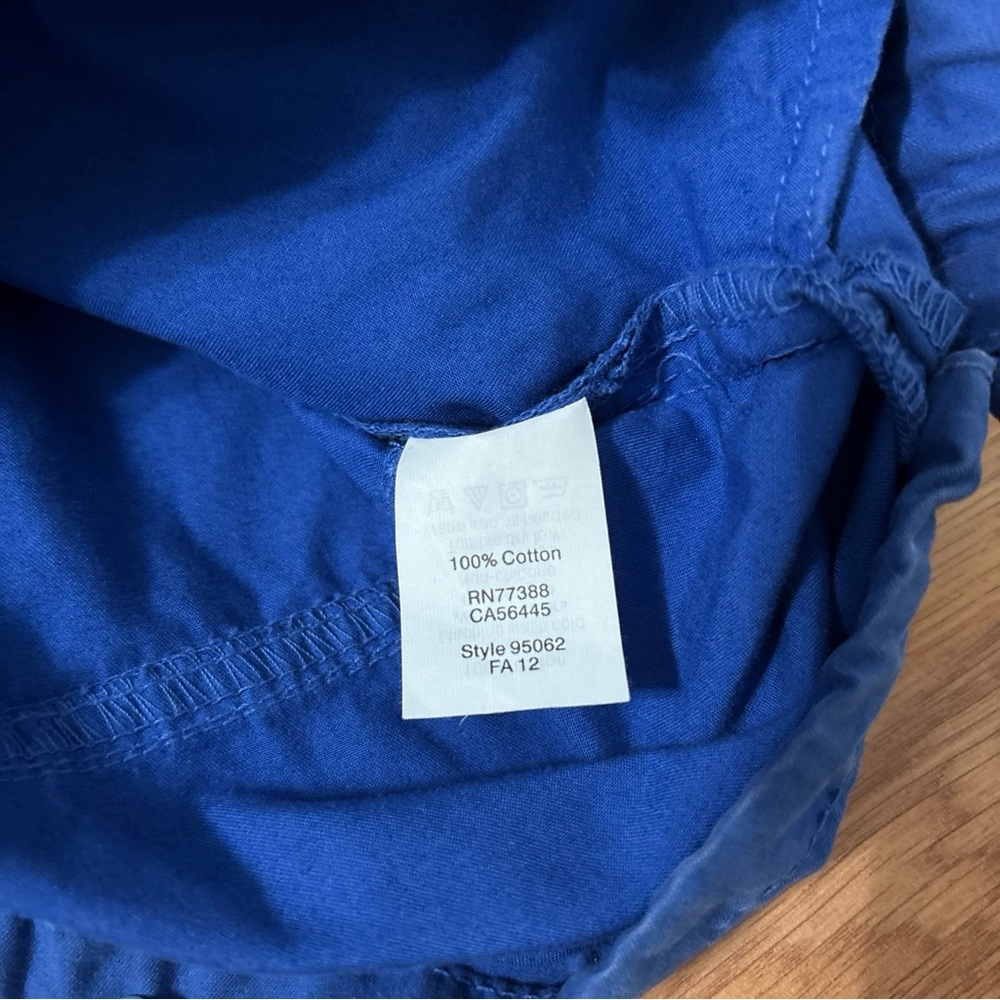 J Crew Women's Size Large Navy Blue Pullover Hooded Anorak Jacket - Picture 6 of 9